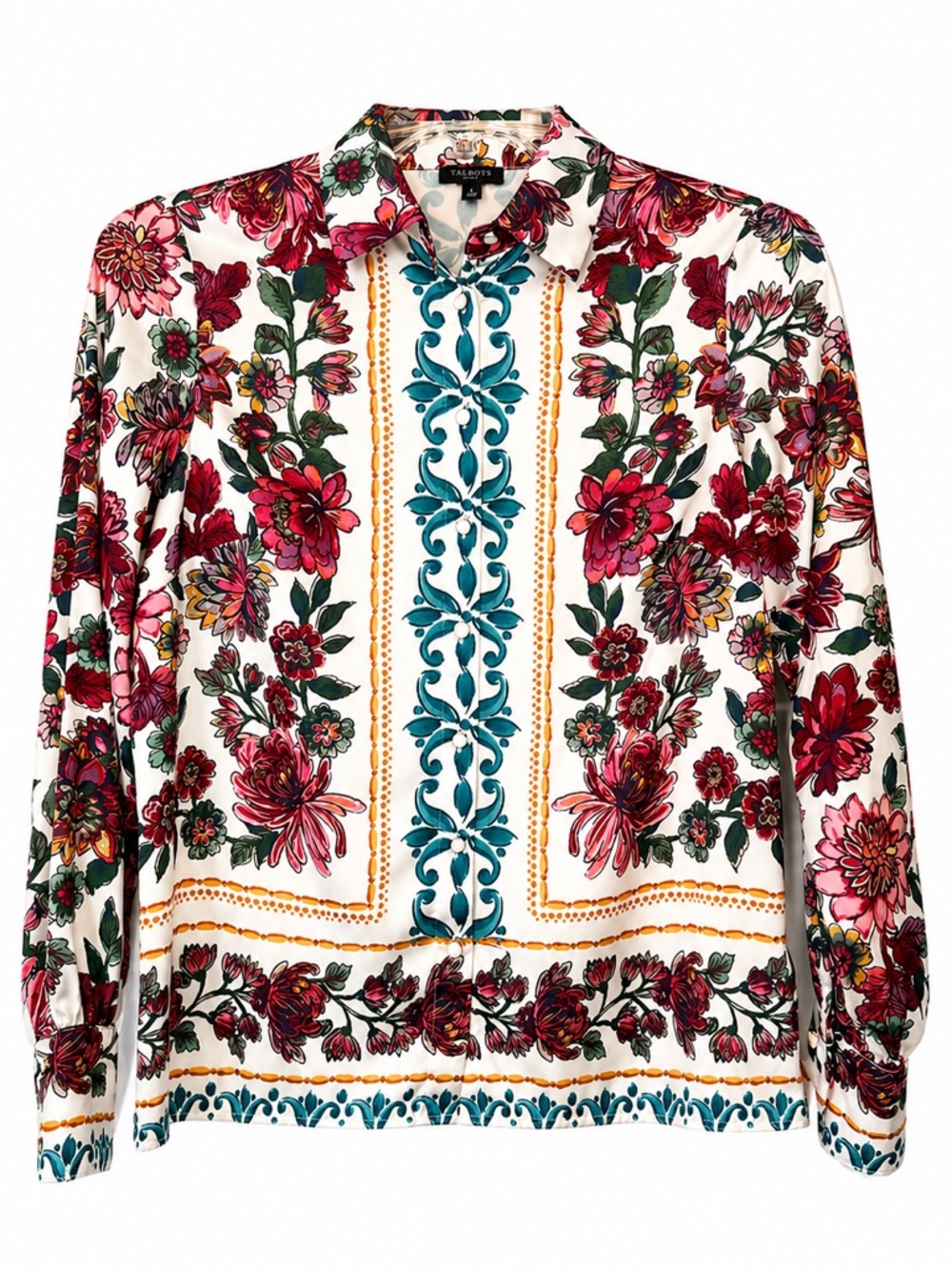 Talbots Blouse floral multicolor size PS